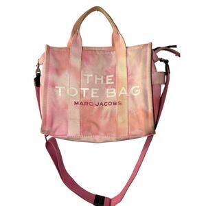 Marc Jacobs The Tote Bag Medium Pink Tie-Dye Canvas